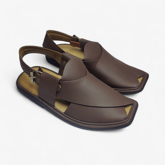 Premium Leather Peshawari Chappal - LS08